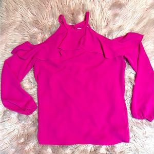 Michael Kors Blouse size medium Hot pink Cold-Shoulder